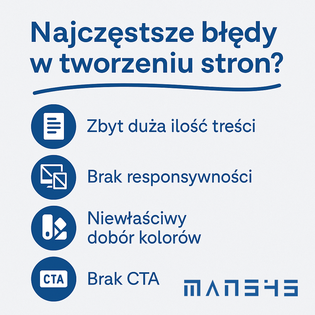 ❌ Najczęstsze błędy przy tworzeniu stron internetowych