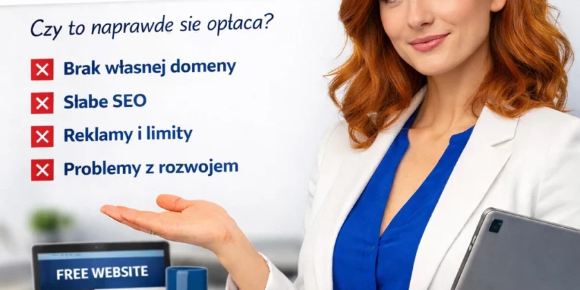 🌐 Strona WWW za darmo – czy to naprawdę się opłaca?