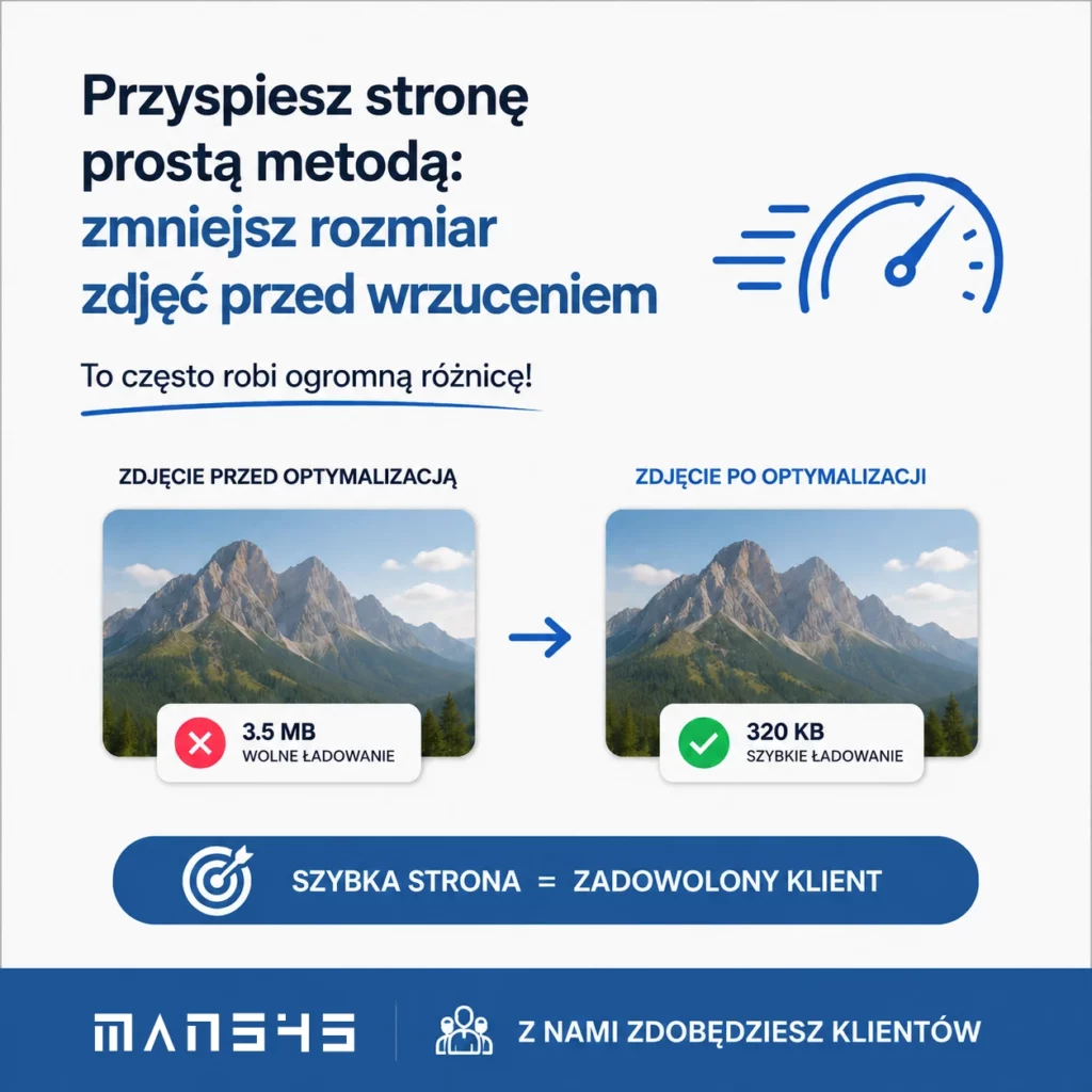 Przyspiesz stronę prostą metodą: zmniejsz rozmiar zdjęć przed wrzuceniem