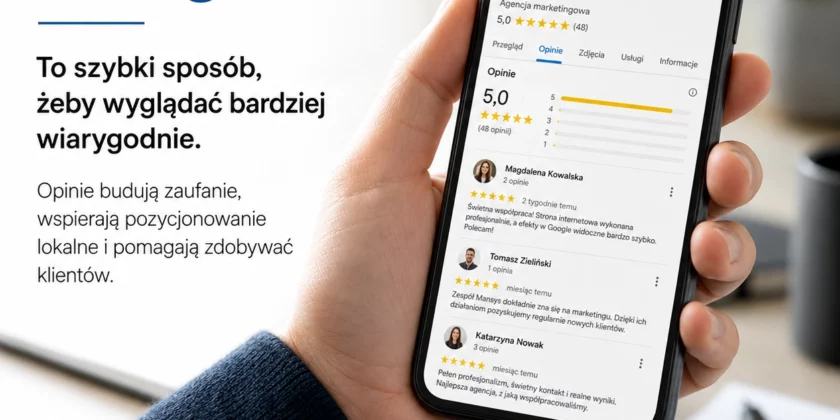 Brak opinii Google? To szybki sposób, żeby wyglądać bardziej wiarygodnie
